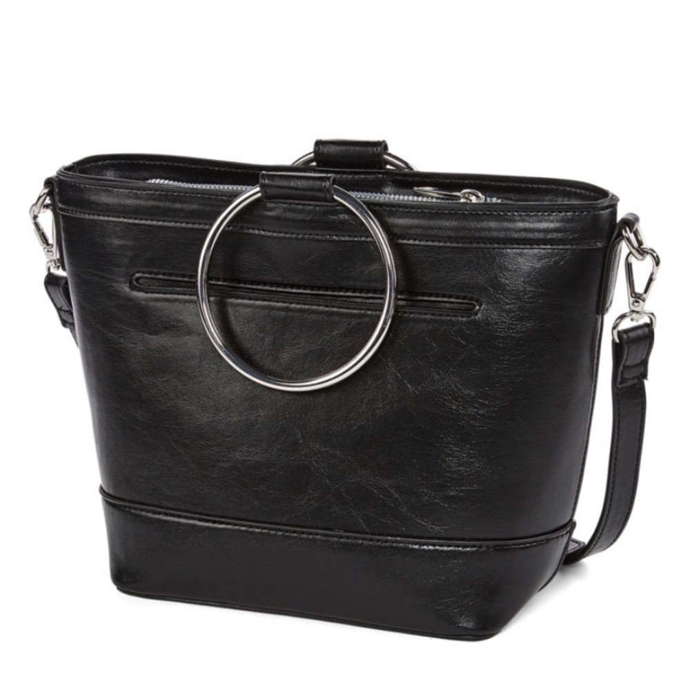 NWT Bold Element Ring Handle Studded Crossbody Bag - Picture 2 of 5